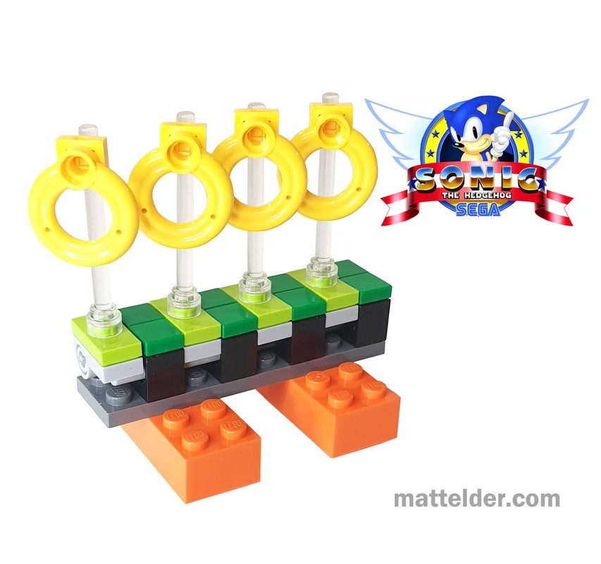 LEGO MOC Sonic the Hedgehog: Ring Extension Platform: Green Hill Zone ...