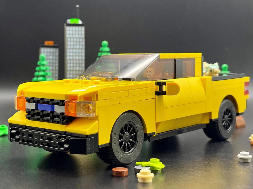 LEGO MOC Ford Mustang Mach E - Yellow by IBrickedItUp