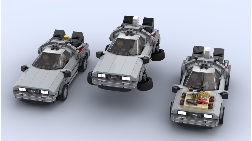 Lego Moc Mocturnal Bttf Series Delorean Time Machine 3 In 1 By Mocturnal Rebrickable Build