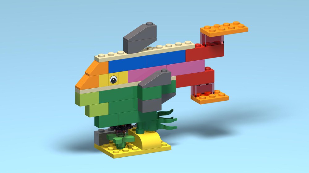 botanist omfavne Playful LEGO MOC 2000409-1 - A Serious Tropical Fish by mattking4 | Rebrickable -  Build with LEGO