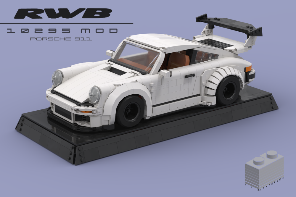 Lego Moc Creator 10295 Rwb Porsche 911 Mod By Sirmanperson | Rebrickable -  Build With Lego