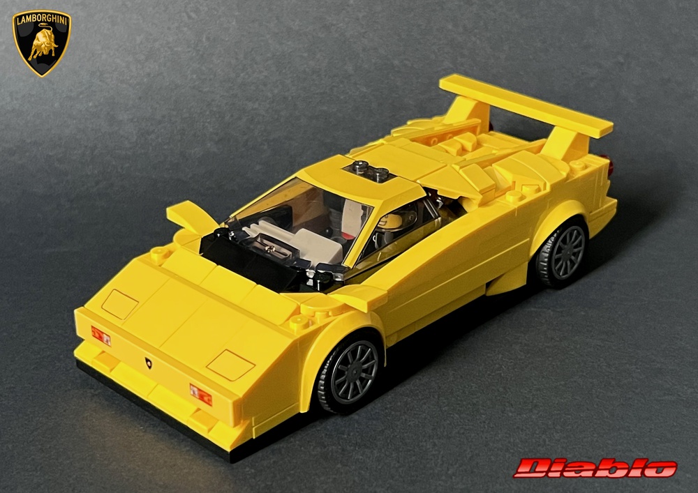 LEGO MOC Lamborghini Diablo - Speed Champions 8 Studs wide by AbFab74 | Rebrickable - Build LEGO