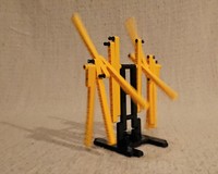 Mirrored dancing bars