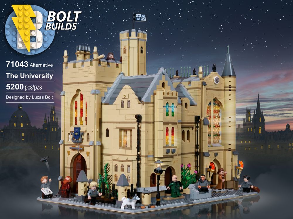 Med det samme indsprøjte ledelse LEGO MOC The University - Alternative to 71043 by BoltBuilds | Rebrickable  - Build with LEGO