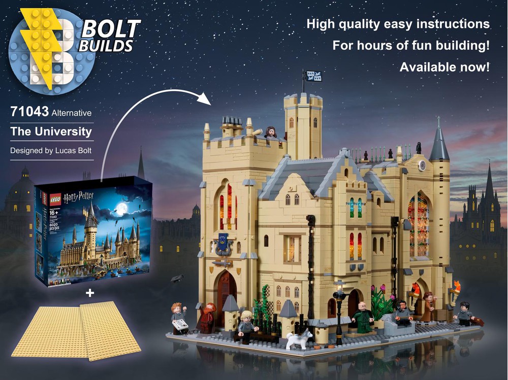 LEGO MOC The University Alternative to 71043 by BoltBuilds Rebrickable Build with LEGO