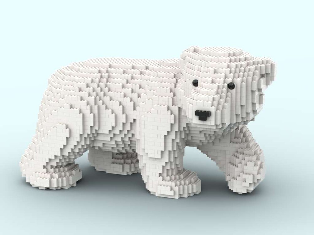 LEGO MOC Lego Polar Bear Walking 2021 redesign by Wilmottslego ...