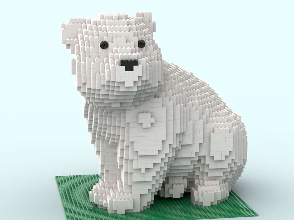 LEGO MOC Lego Polar Bear Sitting 2021 by Wilmottslego | Rebrickable ...