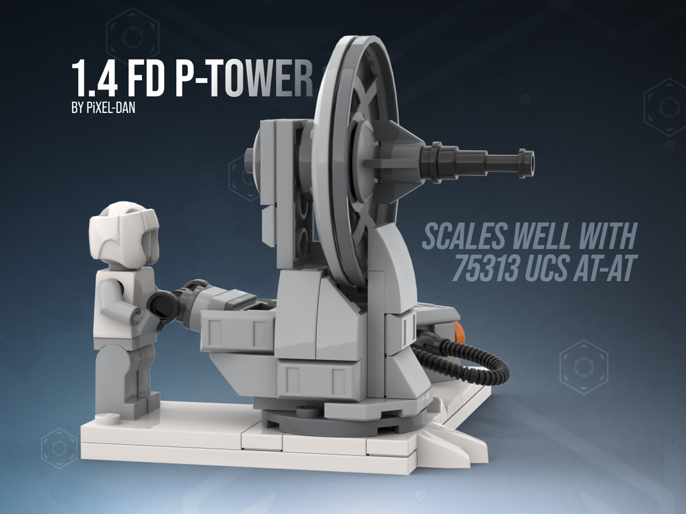 LEGO MOC-92829 PiXEL-DANs 1.4 FD P-Tower Canon by PiXEL-DAN