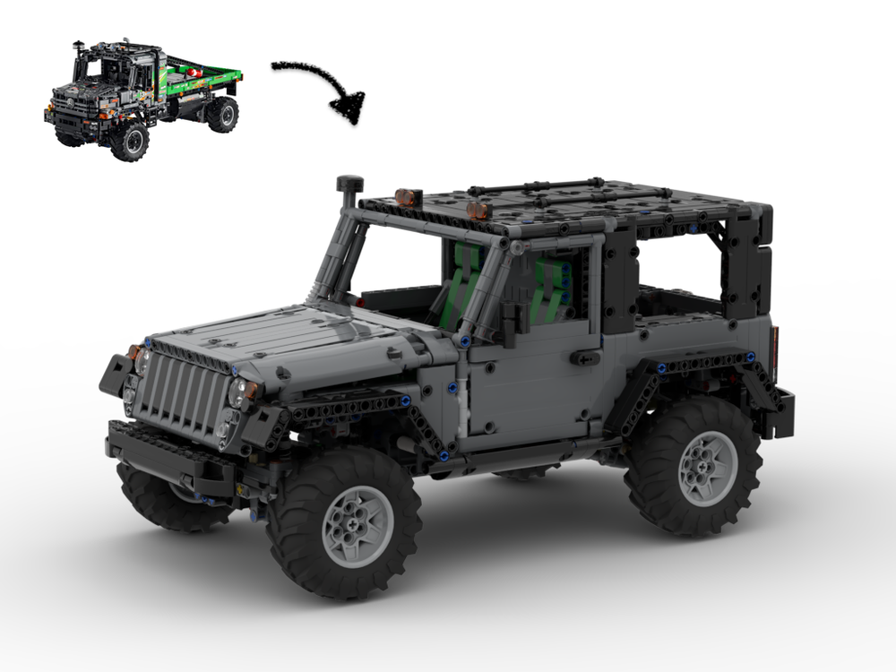 LEGO MOC 42129 C model - Jeep Wrangler by gyenesvi | Rebrickable - Build  with LEGO
