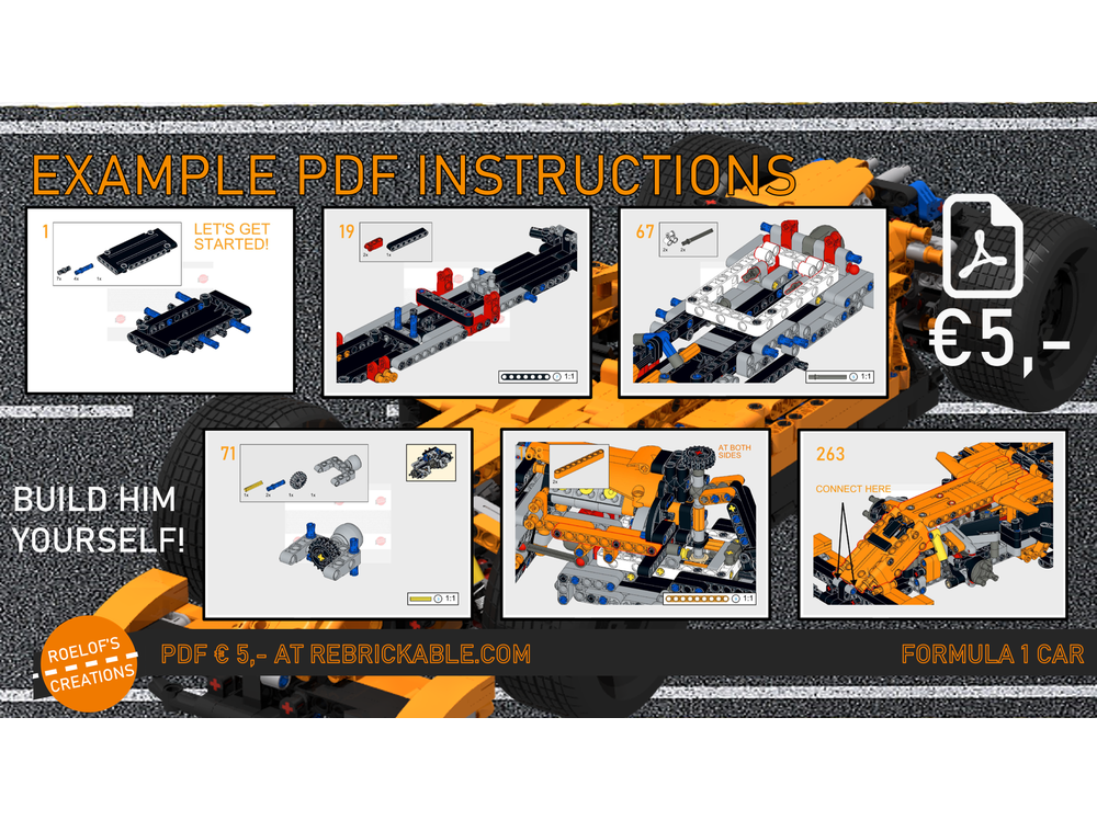 LEGO MOC 42126 B-model Formula 1 Car By Roelofs Creations | Rebrickable ...