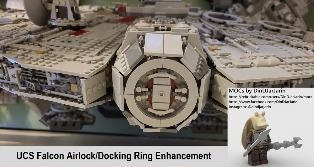 LEGO UCS Falcon Airlock/Docking Ring Enhancement by DinDJarJarin | Rebrickable - Build with