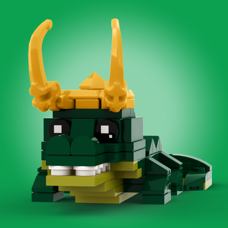 LEGO MOC Alligator Loki BrickHeadz by | Rebrickable - Build with LEGO