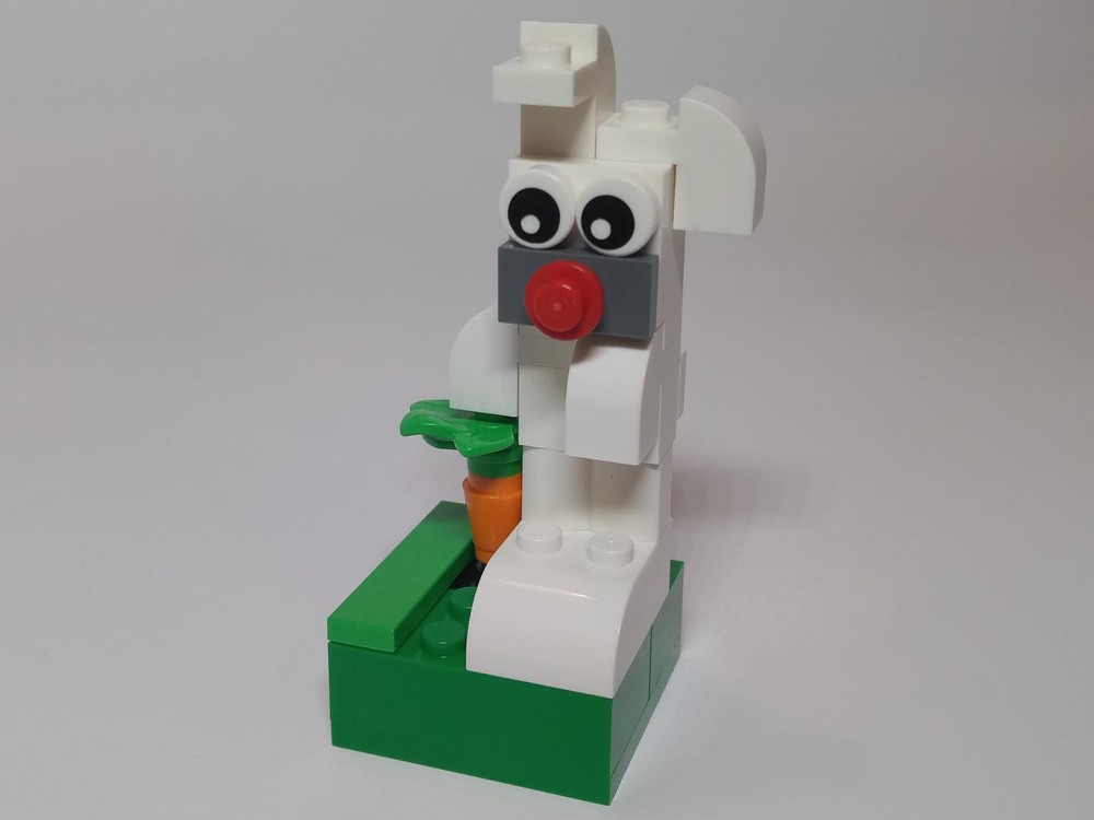 LEGO MOC 11012 Rabbit with Carrot by Dafeld | Rebrickable - Build with LEGO