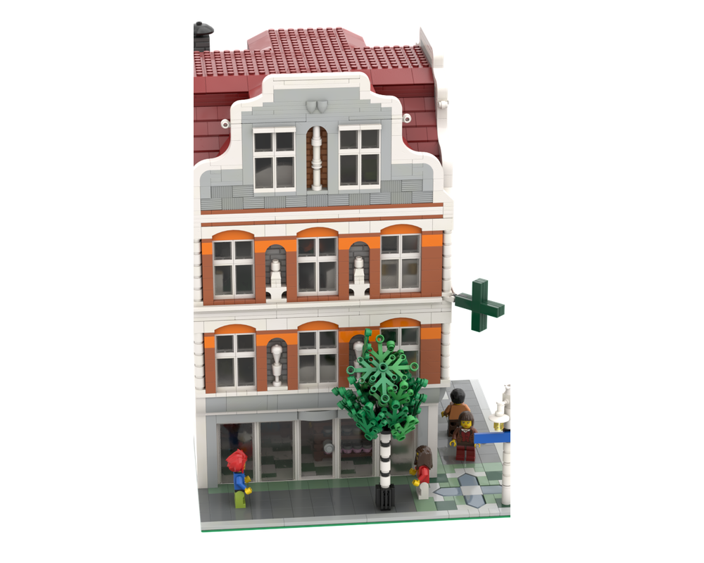 LEGO MOC LEGO® Pharmacy & Appartment Building by Knob van Brick ...