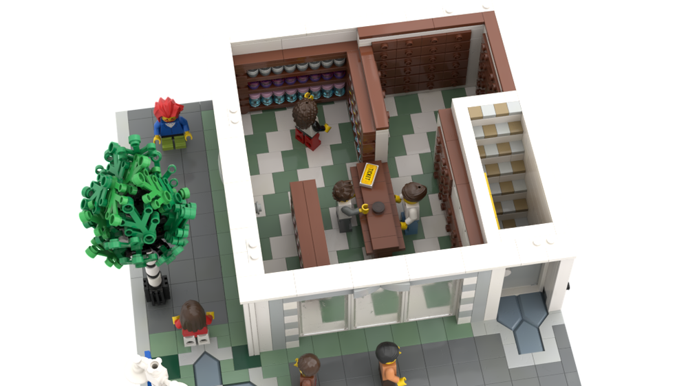 LEGO MOC LEGO® Pharmacy & Appartment Building by Knob van Brick ...