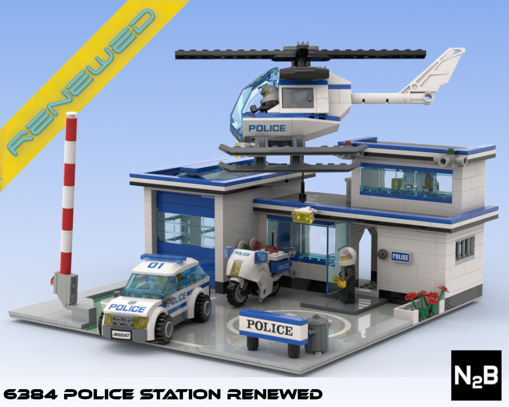 etikette Uddybe cafeteria LEGO MOC Lego 6384 Renewed Police Station by n2brick | Rebrickable - Build  with LEGO