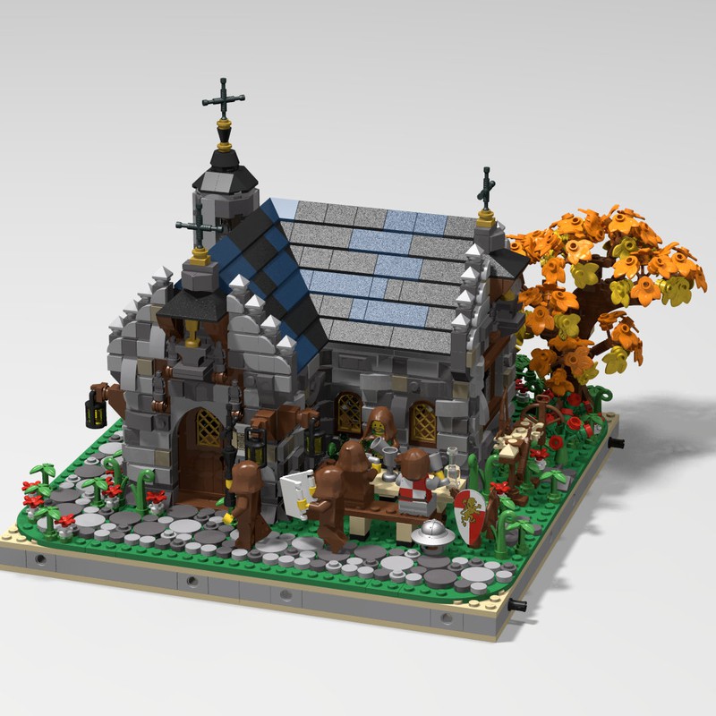 LEGO MOC Medieval chapel by dariusdrum | Rebrickable - Build with LEGO