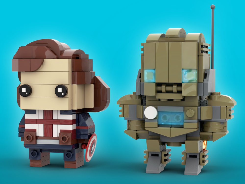 LEGO MOC Captain Carter and Hydra Stomper Brickheadz LEGO MOC - Marvel Studios What by Iacono | Rebrickable - Build