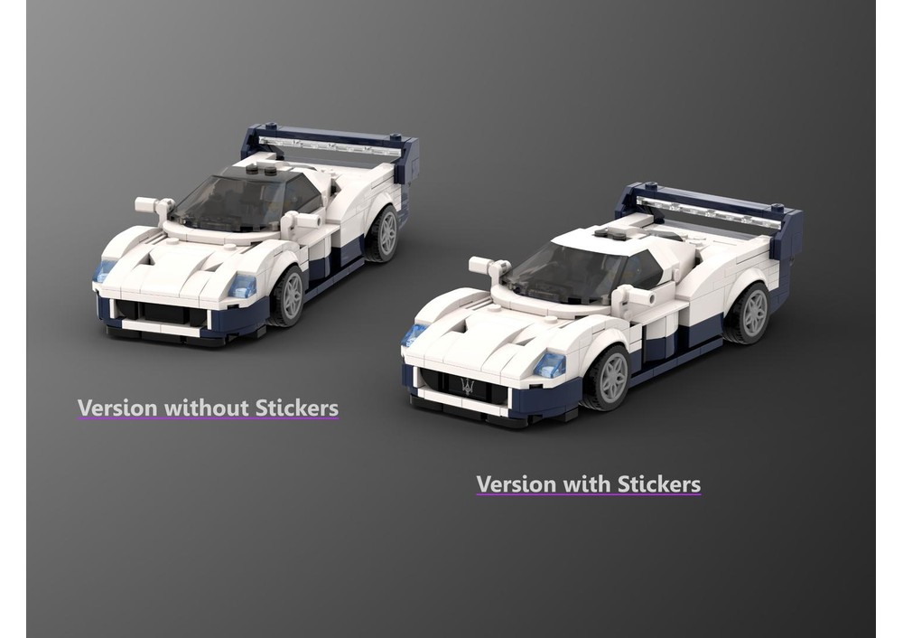 ハチの青春(自作) LEGO MOC Maserati MC12 - Speed Champions 8 Studs wide by AbFab74