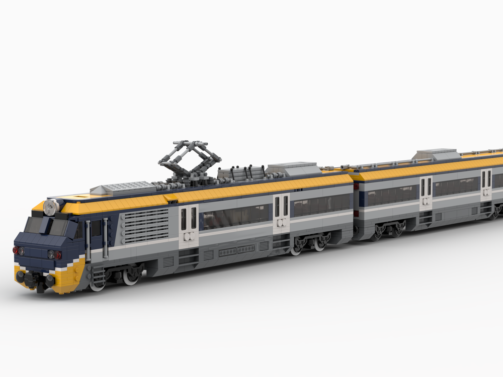 LEGO MOC 60197-inspired commuter train (8-wide/1:48 scale) by dsd |  Rebrickable - Build with LEGO
