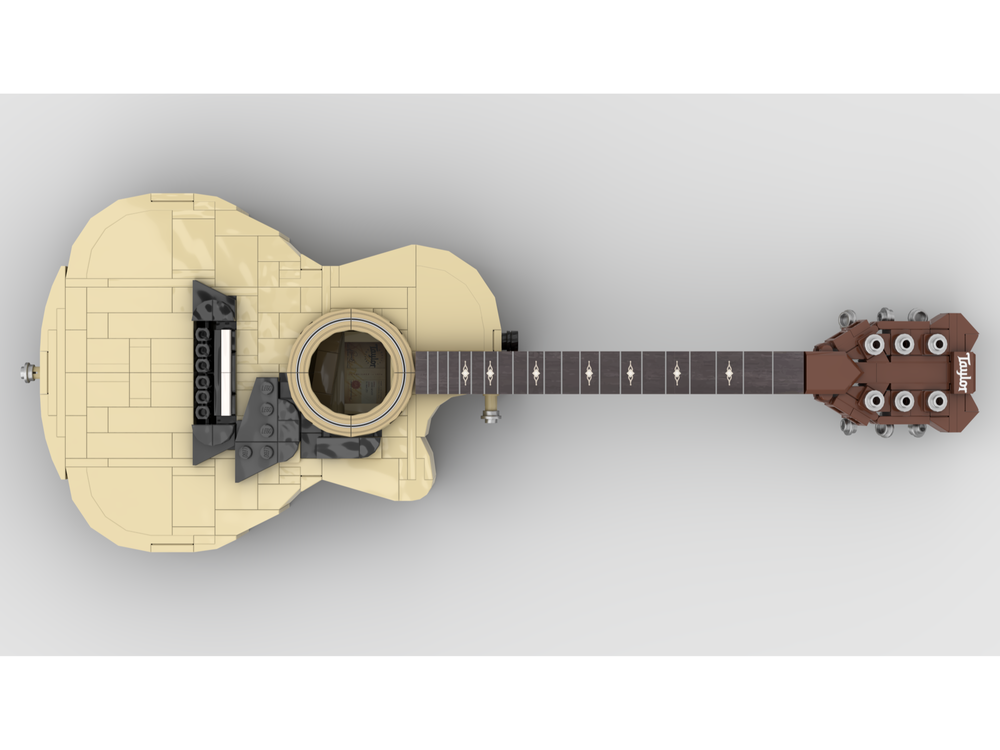 LEGO MOC Taylor Acoustic Guitar by Brick_Sim
