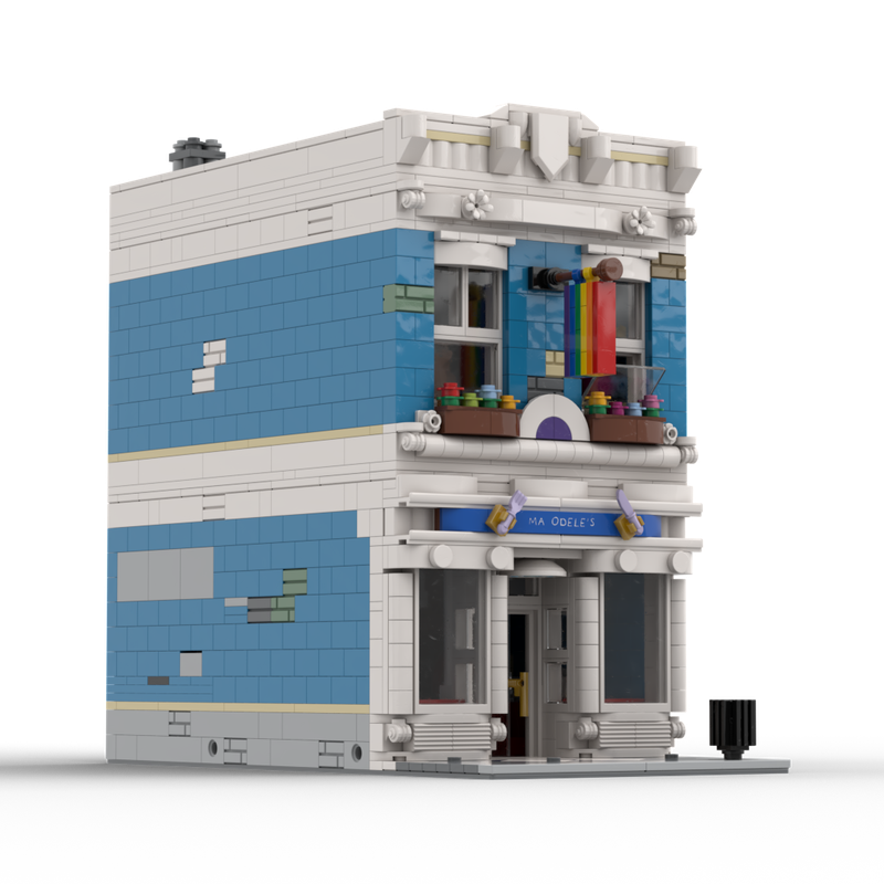 LEGO MOC Storefront Template #1: Crescent City Records by