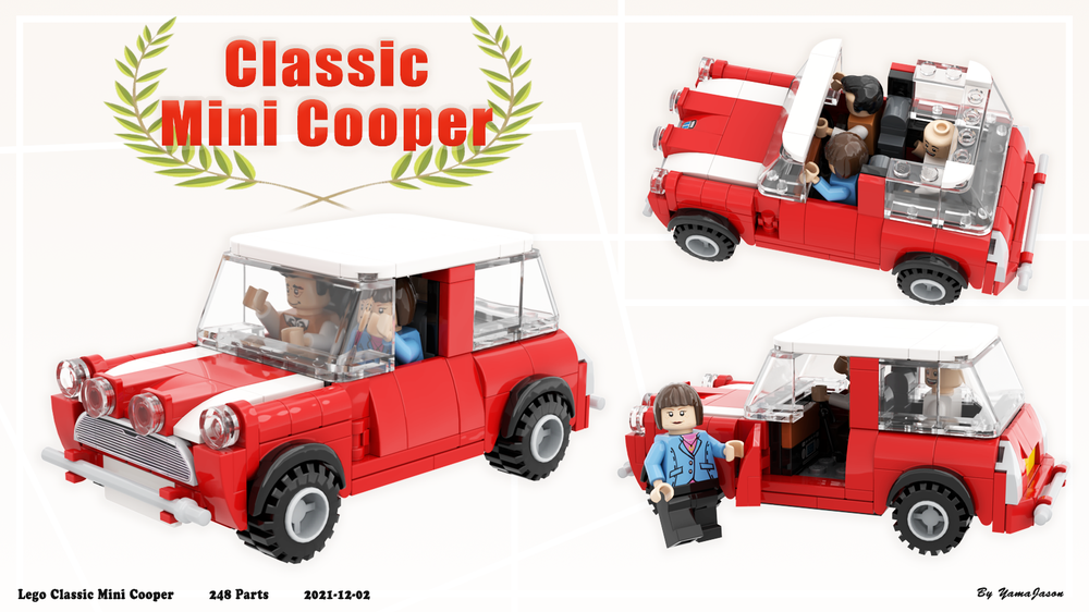 MOC Classic Mini Cooper by bricked0937 | Rebrickable Build with LEGO