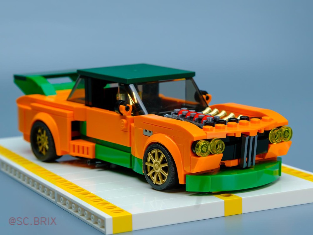 LEGO MOC BMW CSL 3.5 Jagermeister by sc.brix | Rebrickable - Build with ...