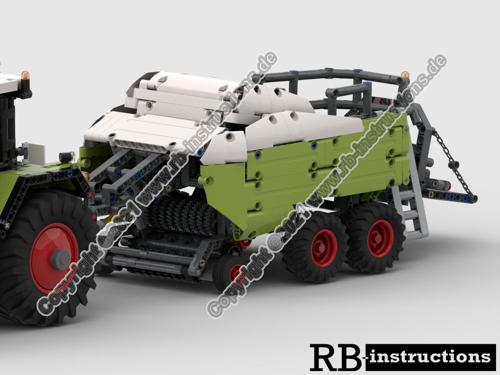 LEGO MOC-94468 Square baler for Claas Xerion 5000, Fastrac or