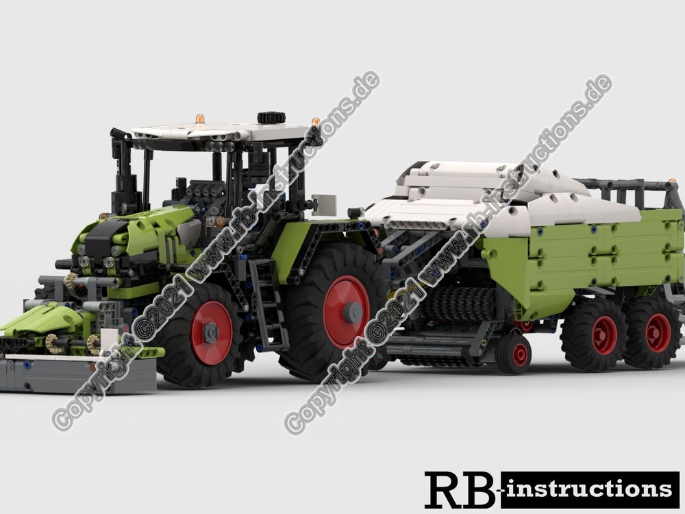 LEGO MOC-94468 Square baler for Claas Xerion 5000, Fastrac or