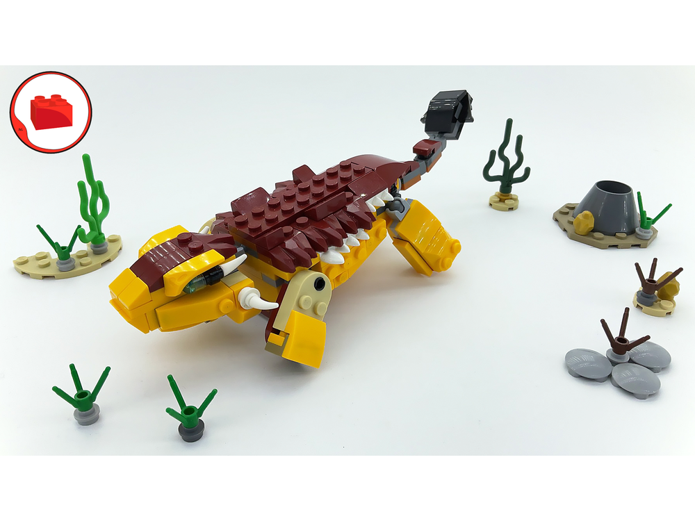 Lego Moc Ankylosaurus Dinosaur Lego Creator 31112 By Bricks Ideas Rebrickable Build With Lego 