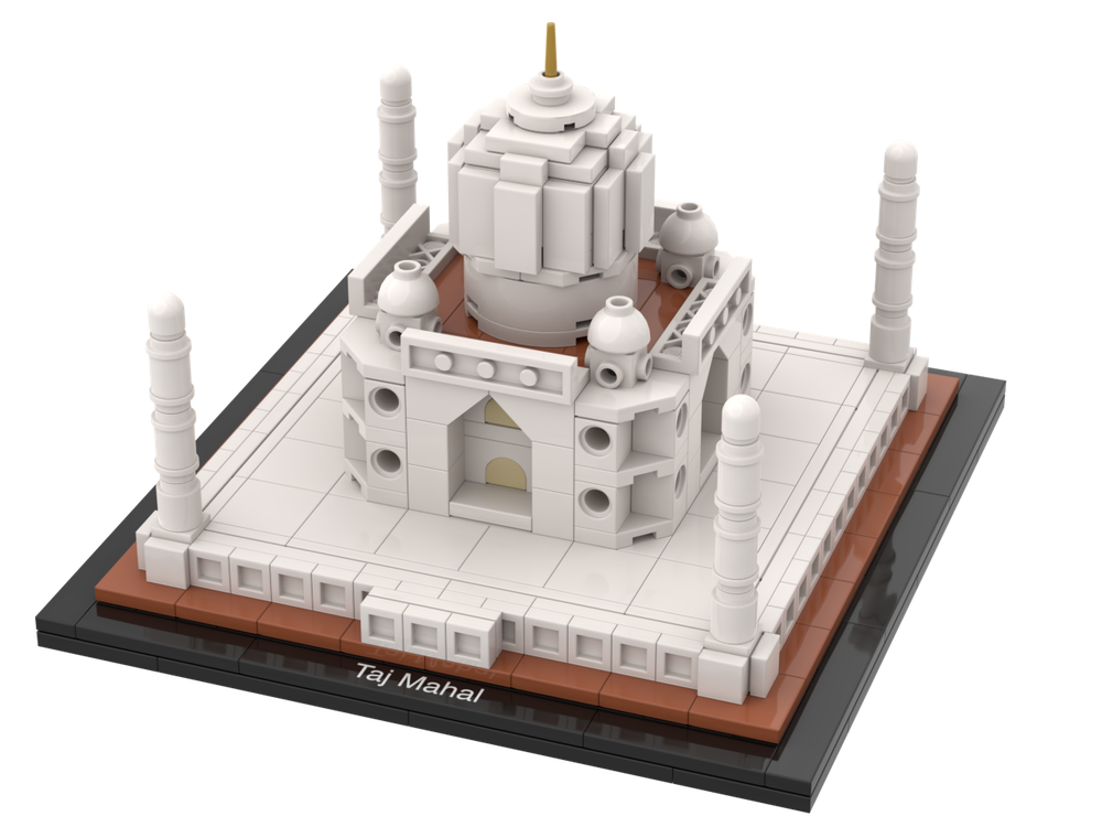 skære ned Ampere forhindre LEGO MOC Taj Mahal (microscale, Architecture-style) by TOPACES |  Rebrickable - Build with LEGO