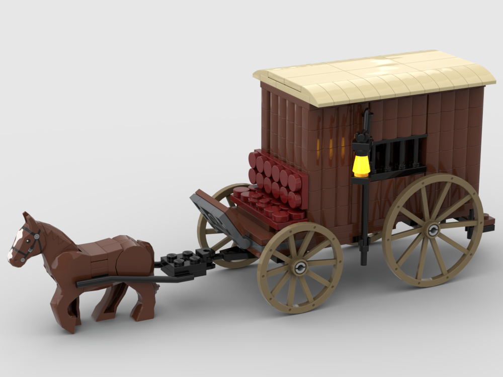 MOC Western Prison Wagon by Lejoverse | Rebrickable - Build with LEGO