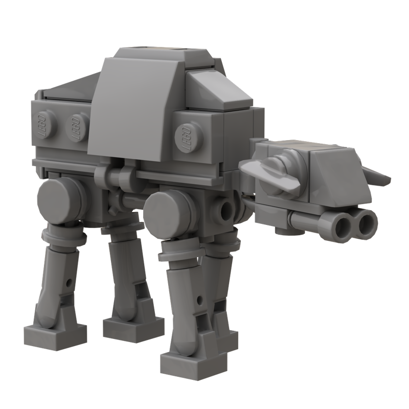 LEGO MOC micro scale AT-AT by Lego_things_and_stuff
