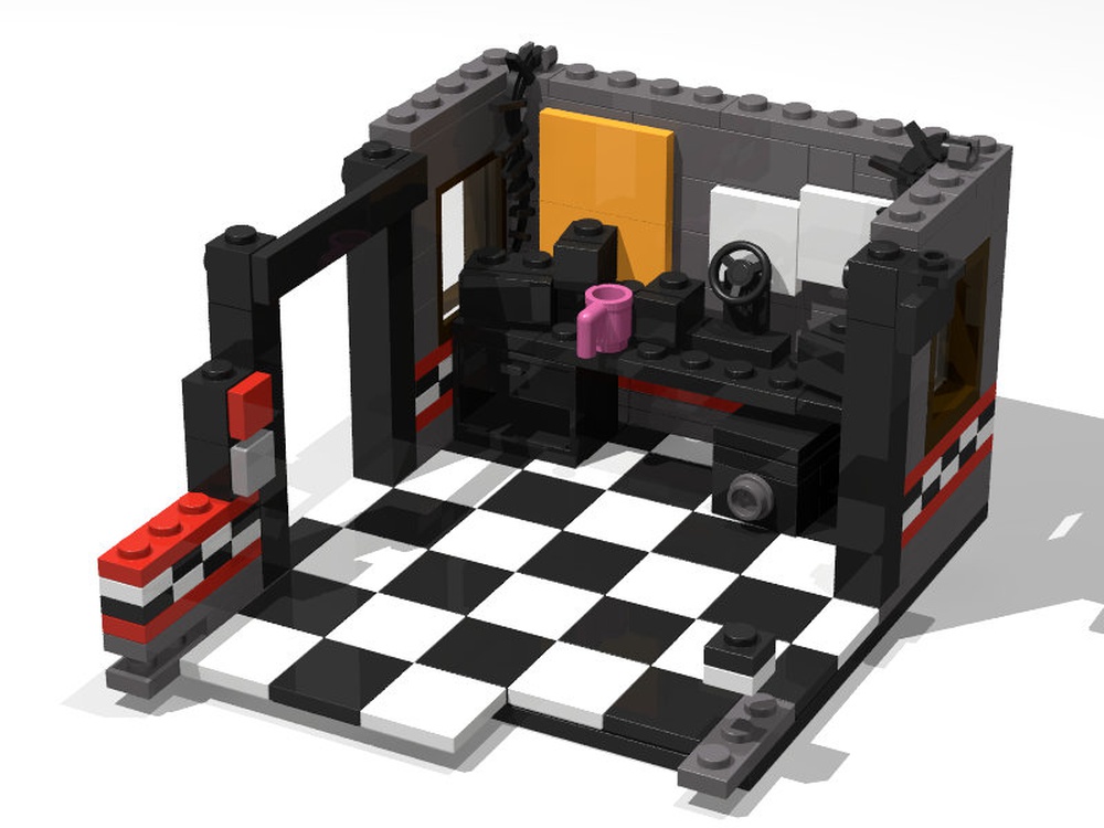 LEGO MOC Five Nights at Freddy's 1 Office by JDFRG | Rebrickable Build with LEGO