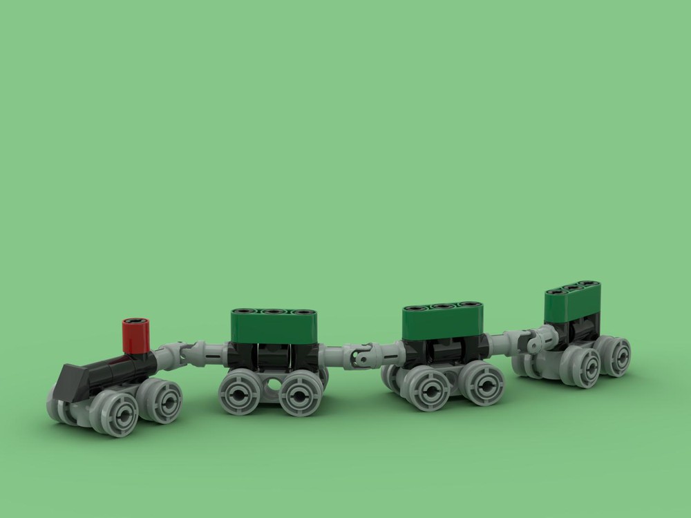 LEGO MOC Christmas train polybag by Viernes Rebrickable Build