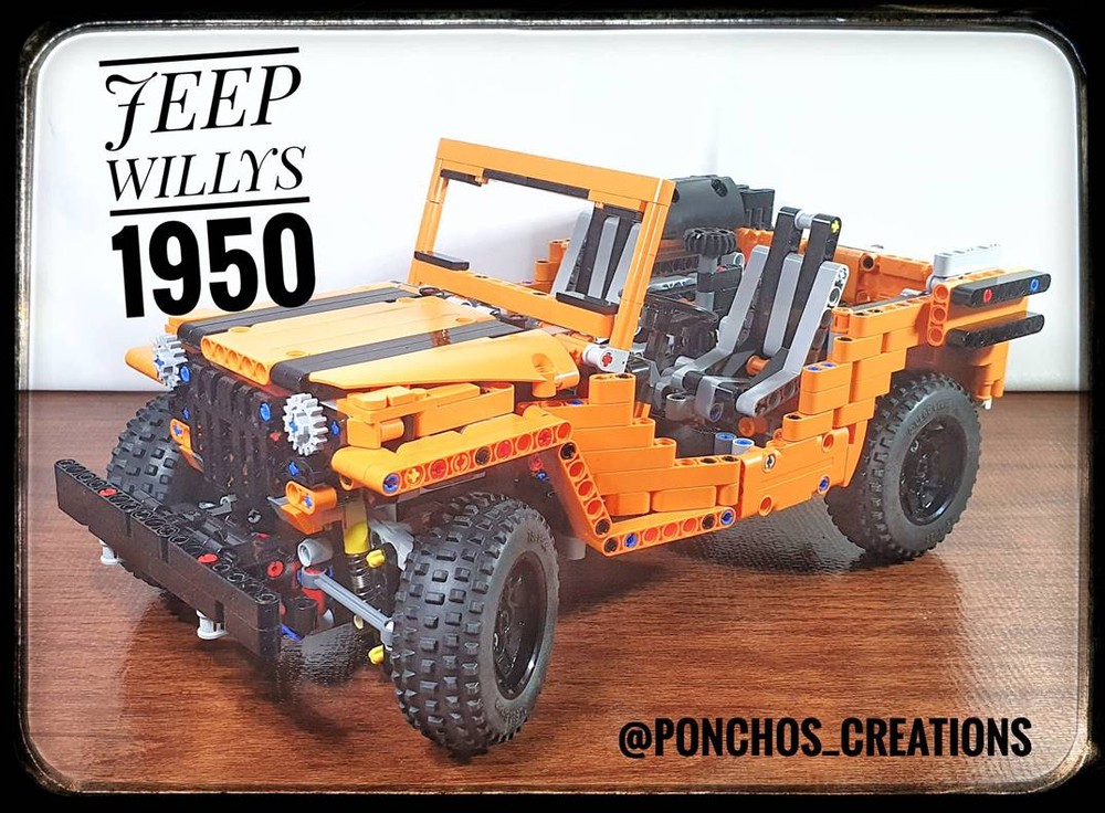 LEGO MOC-94861 JEEP WILLYS 1950 II 42126 MOC by PONCHOS CREATIONS