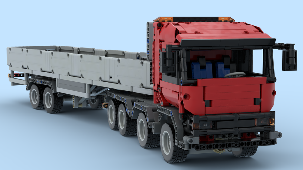 LEGO technic Truck (D12) with trailer by Gear mast | Rebrickable - Build with LEGO