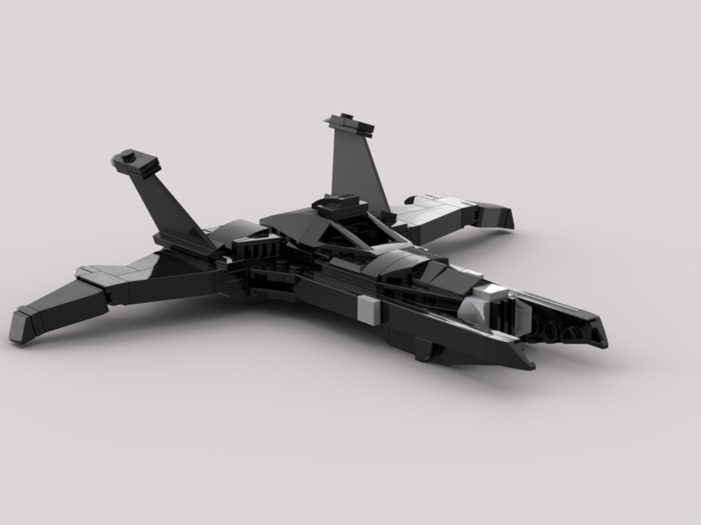 LEGO MOC Arkham Asylum Batwing by Mackur04 | Rebrickable - Build with LEGO