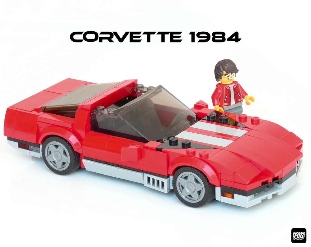 LEGO MOC Corvette C4, Matchbox version by _TLG_