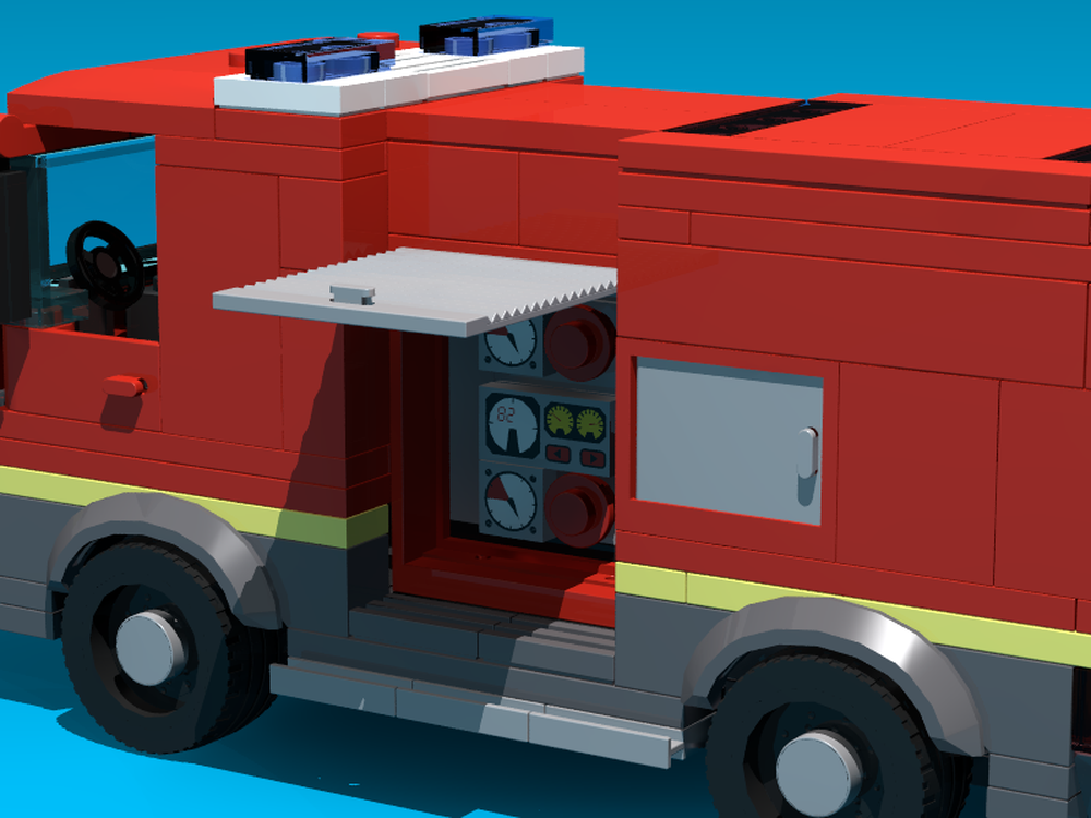 LEGO MOC Fire Engine by The Lego Master | Rebrickable - Build with LEGO