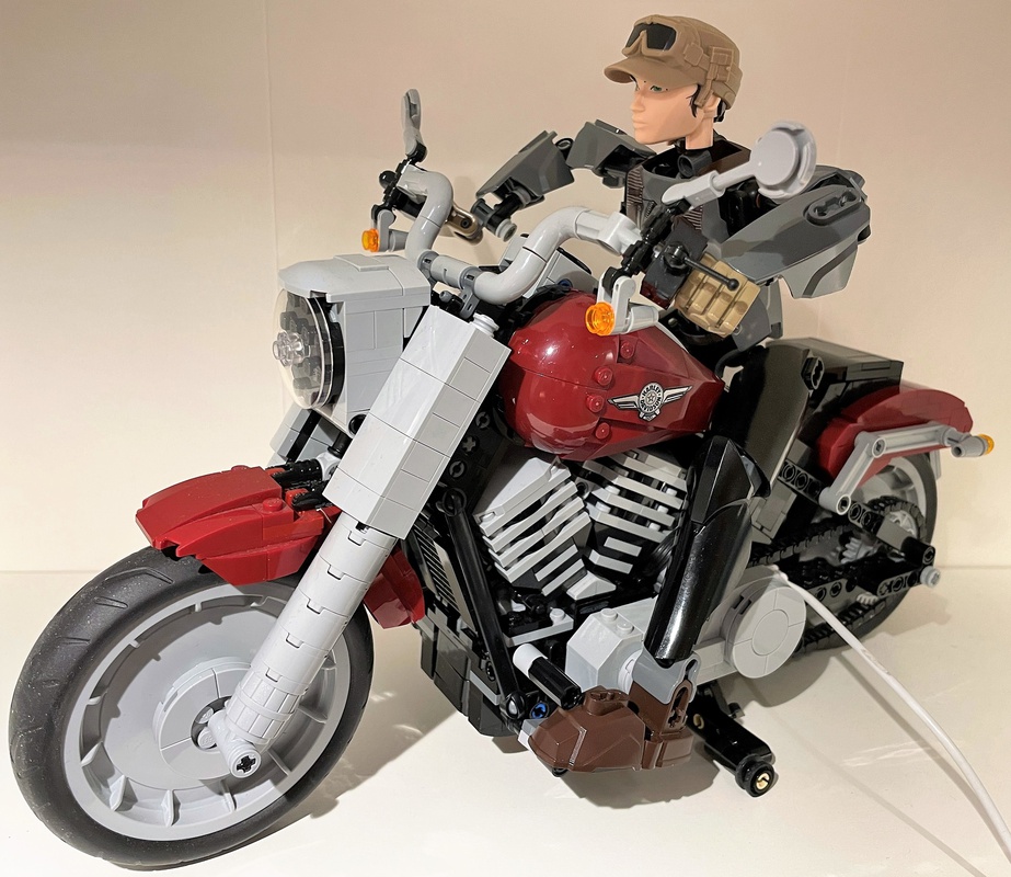 LEGO MOC Harley Davidson Fatboy RC Cyrix | Rebrickable - with LEGO