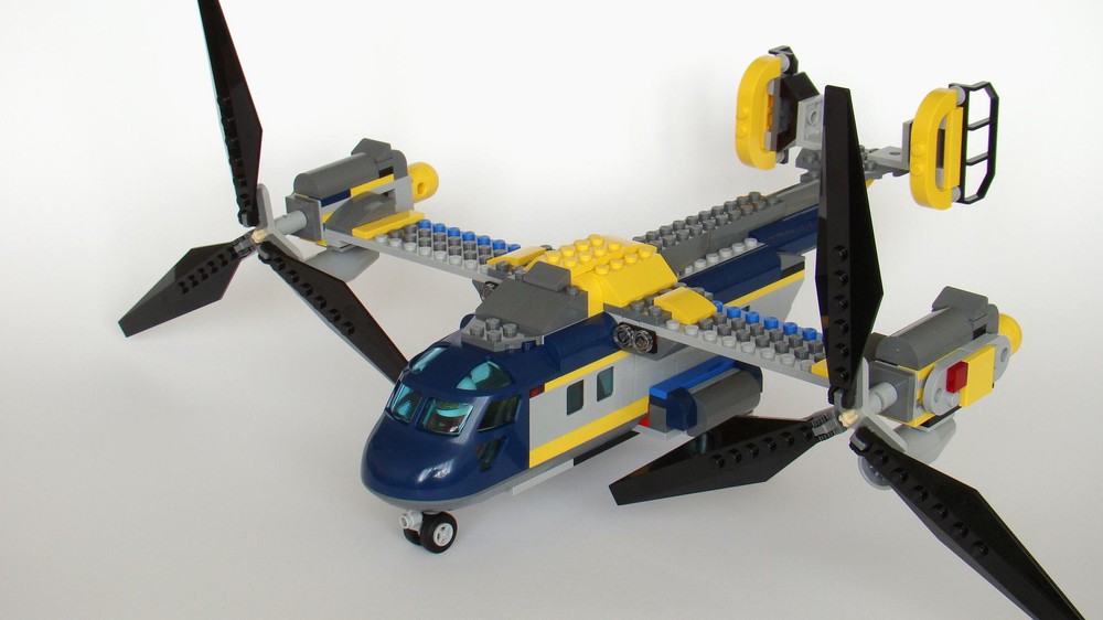 LEGO MOC 60093: Tiltrotor Cargo by Tomik | Rebrickable - Build with LEGO