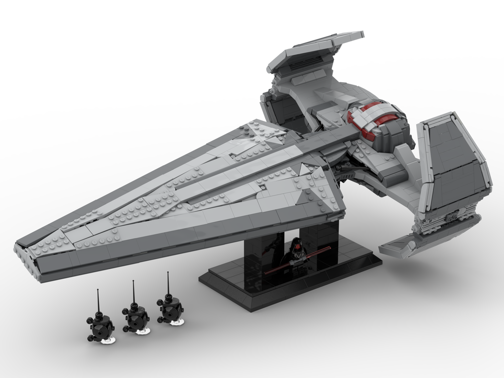 LEGO MOC Sith Infiltrator UCS Scimitar by The_Minikit_Guy | Rebrickable - Build with