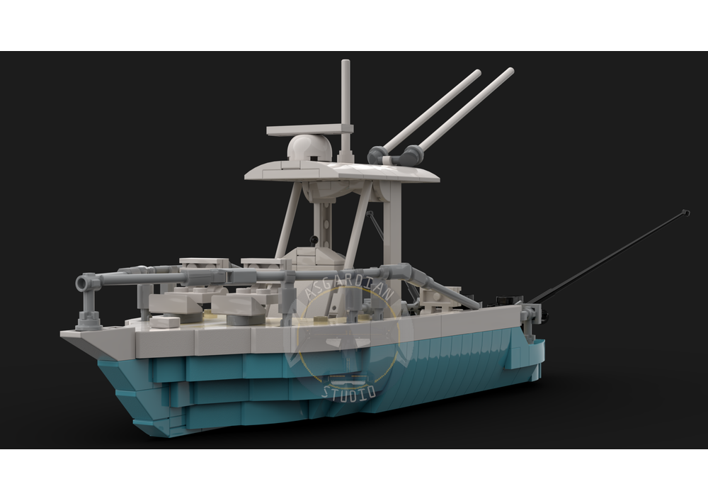 LEGO MOC Fishing Boat by AsgardianStudio Rebrickable Build