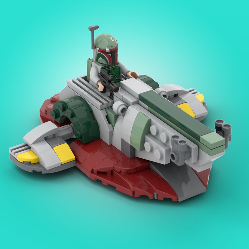 rulletrappe Jet Plakater LEGO MOC Slave 1 Microfighter by custominstructions | Rebrickable - Build  with LEGO