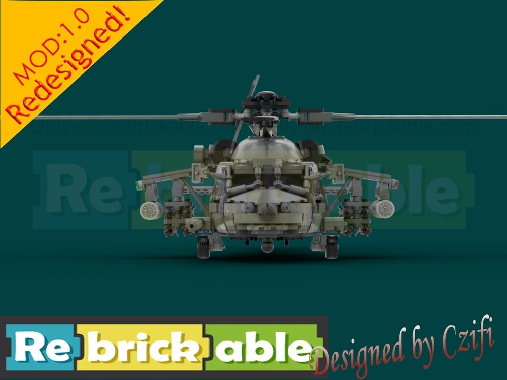 LEGO MOC-96093 MH-60L DAP /UH-60L Black Hawk (two version) by