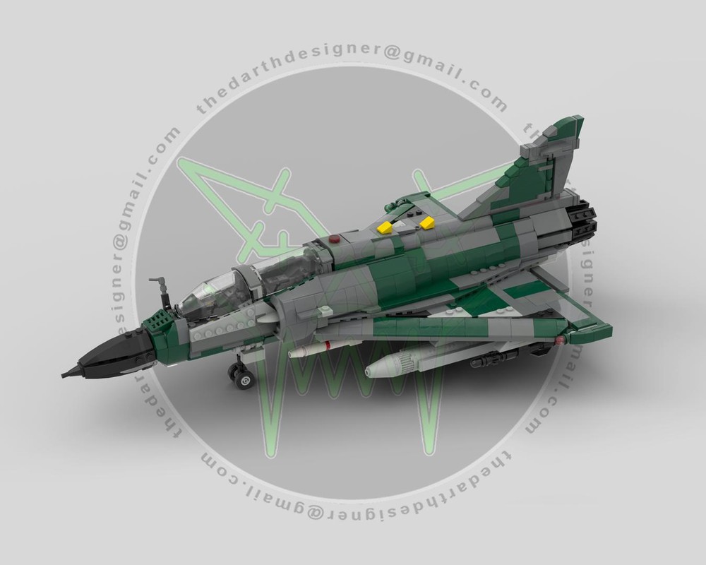 LEGO MOC Dassault MIRAGE 2000 D | 1:35 Scale by DarthDesigner