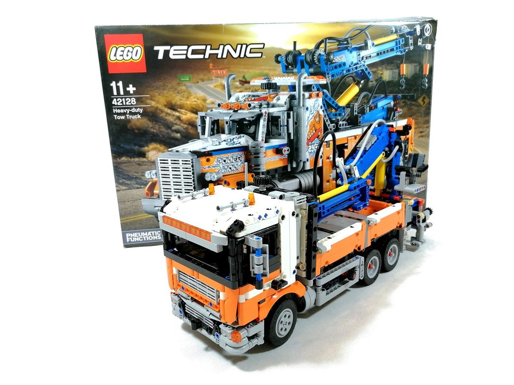 LEGO MOC 42128 Alternative- Flatbed truck with crane by
