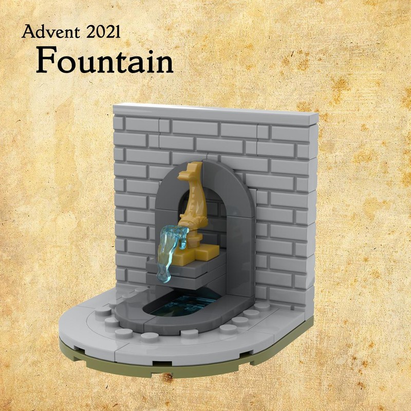LEGO MOC Fountain by peter.keith Rebrickable Build with LEGO